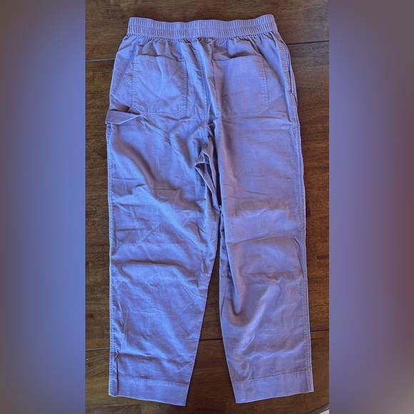 NWT Madewell Purple Mauve Corduroy Pants Button Closure Size Medium - Picture 3 of 6